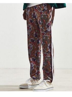 Urban Outfitters Multicolor Paisley Track Pants with Side Stripe (unisex)